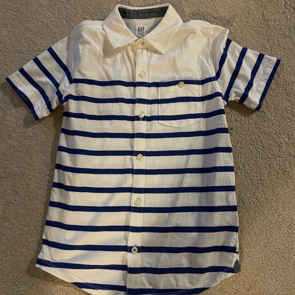Blue striped shirt